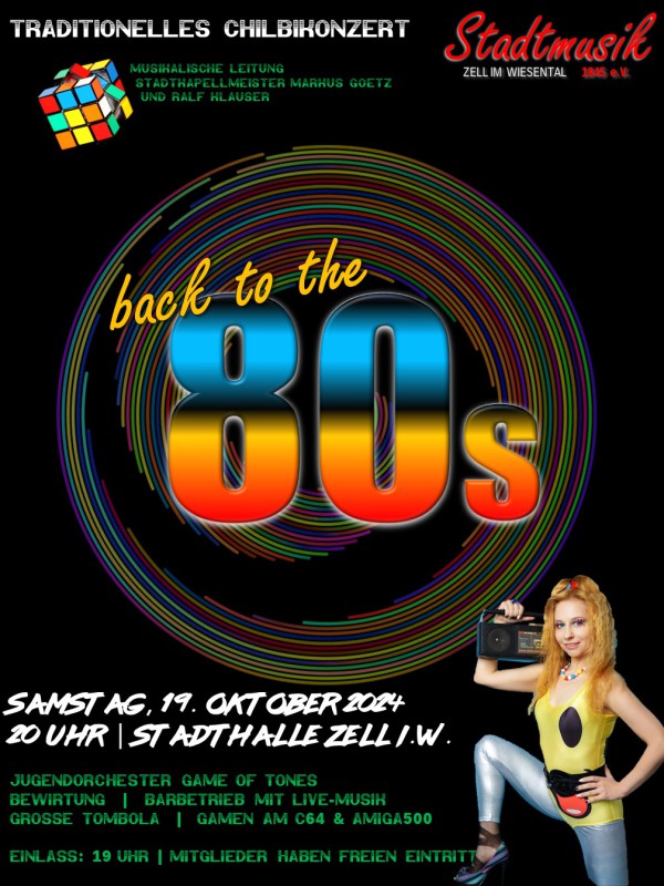 2024 Plakat Chilbikonzert 80er
